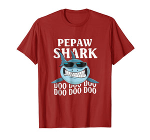 Funny shirts V-neck Tank top Hoodie sweatshirt usa uk au ca gifts for Pepaw Shark Doo Doo Doo Shirts - Christmas Gift Shirts 932406