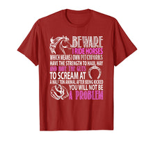 Load image into Gallery viewer, Funny shirts V-neck Tank top Hoodie sweatshirt usa uk au ca gifts for Horse Gifts For Girls I Ride Horses T Shirt For Horse Lovers 1186573
