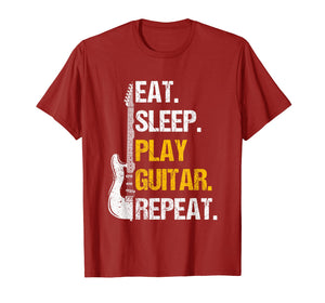 Funny shirts V-neck Tank top Hoodie sweatshirt usa uk au ca gifts for Eat Sleep Play Guitar Repeat T-Shirt 1911807