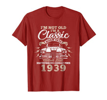 Load image into Gallery viewer, Funny shirts V-neck Tank top Hoodie sweatshirt usa uk au ca gifts for I&#39;m Not Old Im a Classic 1939 80th Funny Birthday T-Shirt 1017191
