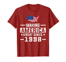Load image into Gallery viewer, Funny shirts V-neck Tank top Hoodie sweatshirt usa uk au ca gifts for Making America Great Since 1998 21st Birthday T-Shirt Gifts 2300517
