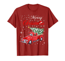 Load image into Gallery viewer, Funny shirts V-neck Tank top Hoodie sweatshirt usa uk au ca gifts for Red Truck Merry Christmas Tree Vintage Red Pickup Truck Tee 1334011
