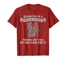 Load image into Gallery viewer, Funny shirts V-neck Tank top Hoodie sweatshirt usa uk au ca gifts for Daughter Of A Vietnam Veteran Tshirt- My Dad Paid For It 1768997
