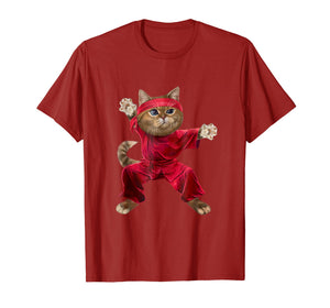 Funny shirts V-neck Tank top Hoodie sweatshirt usa uk au ca gifts for Shaolin Cat in Wushu Kung fu Stance, Martial Art T-Shirt 2599205
