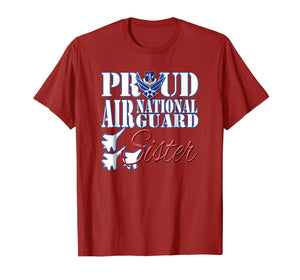 Proud Air National Guard Sister Shirt USA Air Force Women
