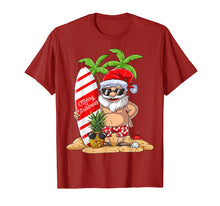 Load image into Gallery viewer, Funny shirts V-neck Tank top Hoodie sweatshirt usa uk au ca gifts for Christmas in July Santa Hawaiian Surfing T Shirt Summer Surf 571334
