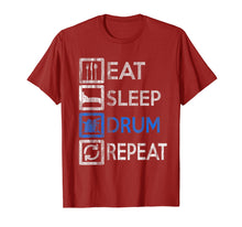 Load image into Gallery viewer, Funny shirts V-neck Tank top Hoodie sweatshirt usa uk au ca gifts for Vintage Drummer - Eat Sleep Drums Repeat - Drums T-Shirt 1808018
