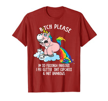 Load image into Gallery viewer, Funny shirts V-neck Tank top Hoodie sweatshirt usa uk au ca gifts for Bitch Please I&#39;m So Fucking Fabulous Funny Unicorn T-shirt 2319098
