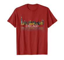 Load image into Gallery viewer, Chicago T Shirt Chicago City Skyline Lights At Night Gifts
