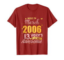 Load image into Gallery viewer, Funny shirts V-neck Tank top Hoodie sweatshirt usa uk au ca gifts for 13th Birthday Shirt Girls March 13 Year Old Daughter Gifts 2473740
