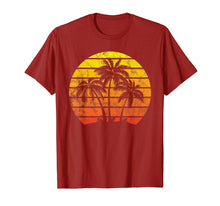 Load image into Gallery viewer, Retro Vintage Sunset Coco Palm Tree Shirts Tropical Beach
