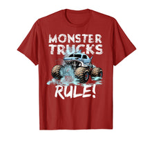 Load image into Gallery viewer, Funny shirts V-neck Tank top Hoodie sweatshirt usa uk au ca gifts for Monster Trucks Rule Shirt for Boys 224050
