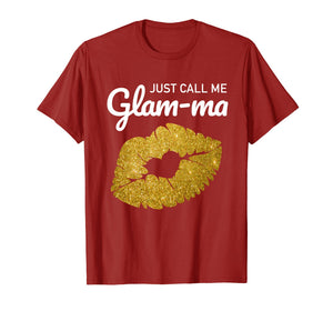 Funny shirts V-neck Tank top Hoodie sweatshirt usa uk au ca gifts for Womens Just Call Me Glam-ma Shirt Best Grandma Gifts 974083