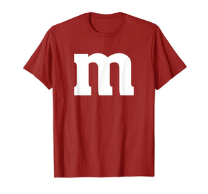 Simple Minimal Matching Group Lowercase Letter M Apparel T-Shirt