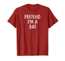 Load image into Gallery viewer, Pretend I&#39;m A Bat Easy Lazy Halloween Costume T-Shirt
