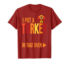Load image into Gallery viewer, Funny shirts V-neck Tank top Hoodie sweatshirt usa uk au ca gifts for Mens I Put A Turkey In That Oven Costume New Dad Pregnancy Gifts T-Shirt 410406
