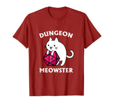 Load image into Gallery viewer, Dungeon Meowster Funny Nerdy Gamer Cat D20 RPG T-Shirt-737107
