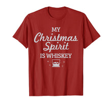 Load image into Gallery viewer, Whiskey Is My Christmas Spirit Funny Whisky Lover Gift T-Shirt-2159634
