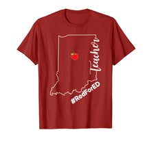 Load image into Gallery viewer, Teacher Red For Ed Indiana Public Supporter Education T-Shirt
