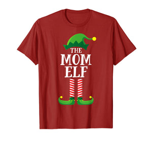 Mom Elf Matching Family Group Christmas Party Pajama T-Shirt