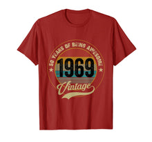 Load image into Gallery viewer, Awesome Since 1969 T-Shirt 50th Birthday Gifts 50 Year Old T-Shirt 104251
