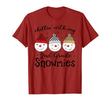 Load image into Gallery viewer, Chillin&#39; With My 2nd Grade Snowmies Christmas Teacher Gifts T-Shirt-1679960
