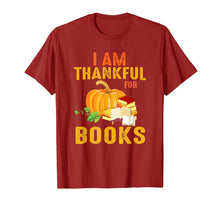 Load image into Gallery viewer, Thanksgiving Book Lover Librarian Gift Reading Lover T-Shirt
