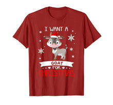Load image into Gallery viewer, Funny shirts V-neck Tank top Hoodie sweatshirt usa uk au ca gifts for All I Want for Christmas Is A Goat T-Shirt Merry Xmas T-Shirt 458451
