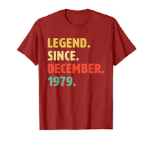 Load image into Gallery viewer, Vintage Retro 40th Birthday Gifts Idea Classic December 1979 T-Shirt-446822
