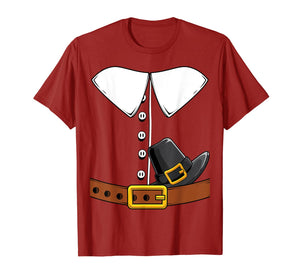 Pilgrim Costume Hat Colonist Thanksgiving Turkey Day Gift T-Shirt
