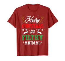 Load image into Gallery viewer, Funny shirts V-neck Tank top Hoodie sweatshirt usa uk au ca gifts for Funny Alone At Home Movies Merry Christmas You Filty Animal T-Shirt 84348
