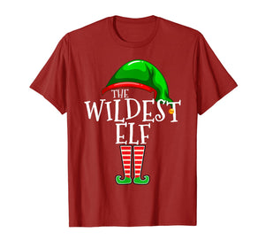 The Wildest Elf Group Matching Family Christmas Gift Holiday T-Shirt