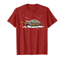 Load image into Gallery viewer, Funny shirts V-neck Tank top Hoodie sweatshirt usa uk au ca gifts for Funny Russian Tortoise Christmas T-Shirt Santa Hat Animal T-Shirt 1018318
