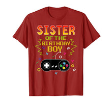 Load image into Gallery viewer, Sister Of Birthday Boy Video Game Outfit Gamer Party T-Shirt-511576
