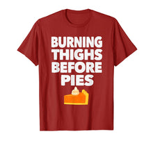 Load image into Gallery viewer, Funny shirts V-neck Tank top Hoodie sweatshirt usa uk au ca gifts for Running Burning Thighs Before Pies Runner Funny Thanksgiving T-Shirt 1330049
