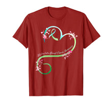 Load image into Gallery viewer, Metastatic Breast Cancer Awareness Heart Ribbon Gifts T-Shirt
