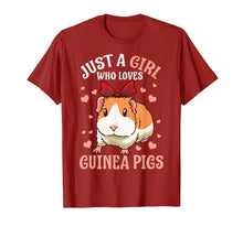 Load image into Gallery viewer, Funny shirts V-neck Tank top Hoodie sweatshirt usa uk au ca gifts for Just A Girl Who Loves Guinea Pigs Lover Mom Girls Cavy Gift T-Shirt 656339

