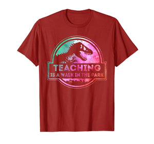 Teaching Is A Walk In Park Teacher Gift T-Shirt