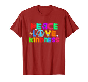 HIPPIE Shirt PEACE LOVE KINDNESS Tie Dye Halloween Costume T-Shirt-5986196