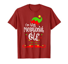 Load image into Gallery viewer, Receptionist Elf Christmas Costume Mom Dad Xmas T-Shirt
