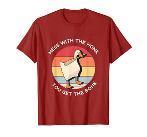 Mess With The Honk You Get The Bonk Goose Memes Gifts T-Shirt
