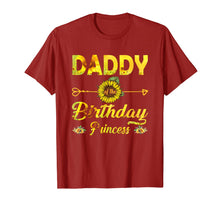 Load image into Gallery viewer, Daddy Of The Birthday Princess Shirt Dad Sunflower Gifts T-Shirt-1281765
