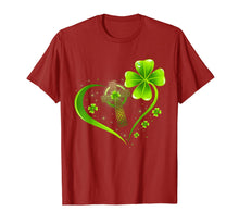 Load image into Gallery viewer, Green Celtic Cross Heart Shamrock St Patrick&#39;s Day Gifts T-Shirt-563685
