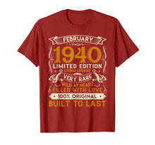 Load image into Gallery viewer, February 1940 Shirt 80 Years Old 80th Birthday Gifts T-Shirt-1285668
