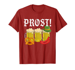 Oktoberfest Funny Beer Mugs Cheers Prost Drinking Festival T-Shirt