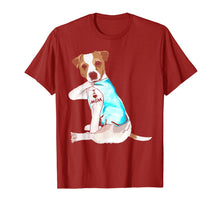 Load image into Gallery viewer, I Love Mom Jack Russell Terrier Tattooed T-Shirt-394121
