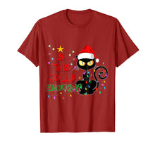 Load image into Gallery viewer, Funny shirts V-neck Tank top Hoodie sweatshirt usa uk au ca gifts for Black Cat Christmas Tree Is This Jolly Enough Cat Light Gift T-Shirt 1161210
