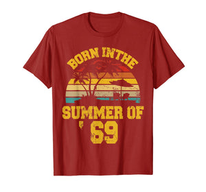 Vintage 50th Birthday Summer Of 69 Shirt 1969 Birthday Gifts T-Shirt 220844