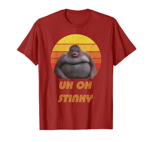 Uh Oh Stinky Poop Vintage Retro Dank Memes Le Monke T-Shirt