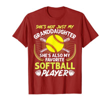 Load image into Gallery viewer, Funny My Granddaughter She's Also My Favorite Softball T-Shirt-185006
